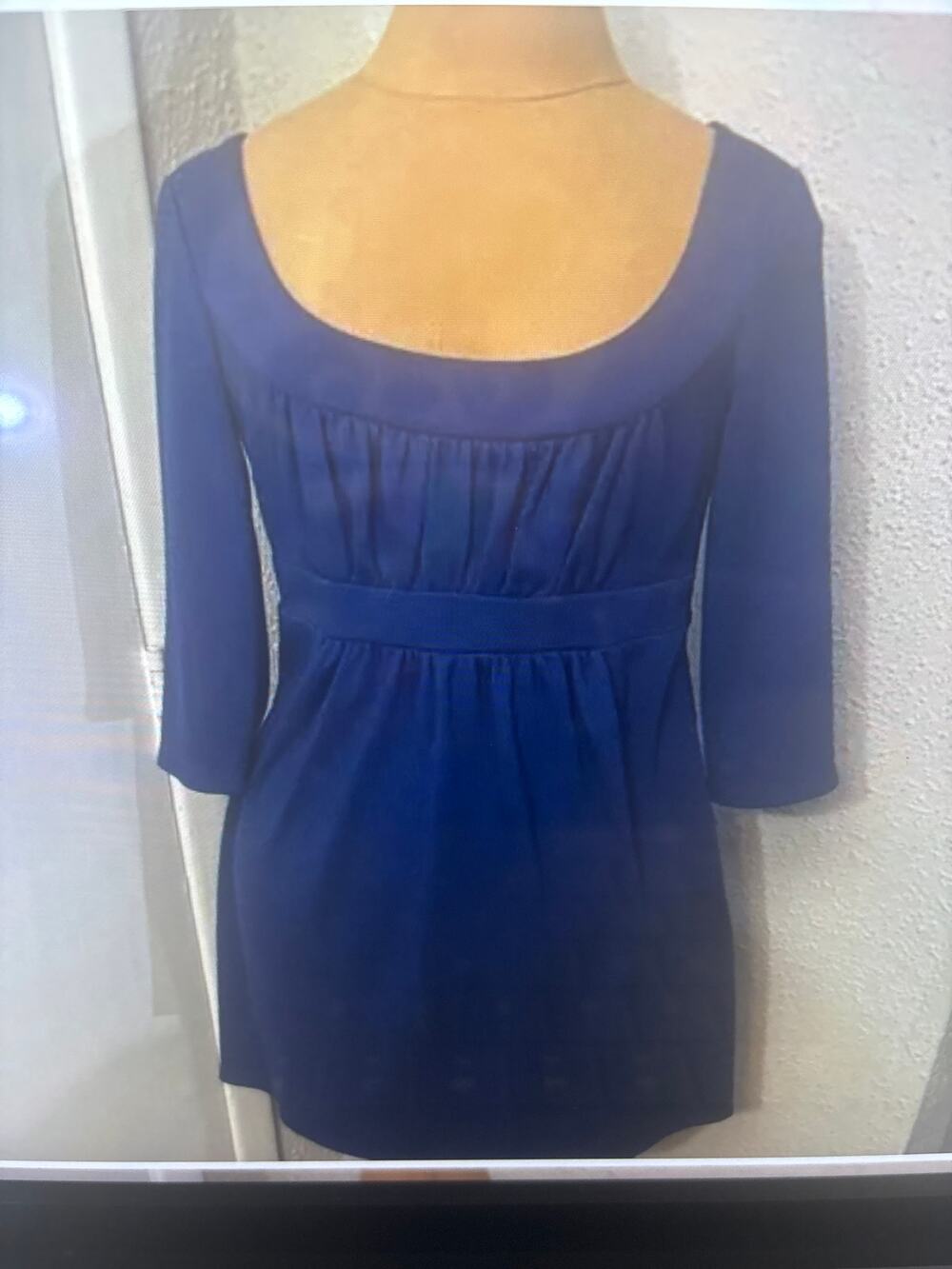 AGB Navy Dress Mini Dress 4P Petite Corporate Siren Casual Preppy Classic Indie